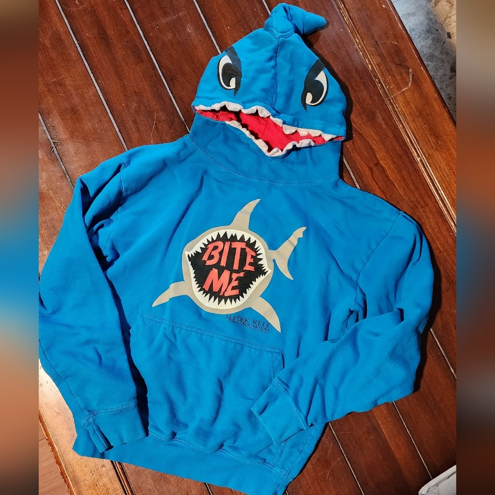Blue Shark Hoodie